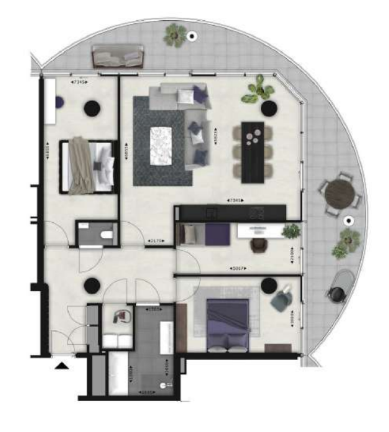 Plattegrond 1 van 2, Van Oldenbarneveltplaats 32 H, ROTTERDAM