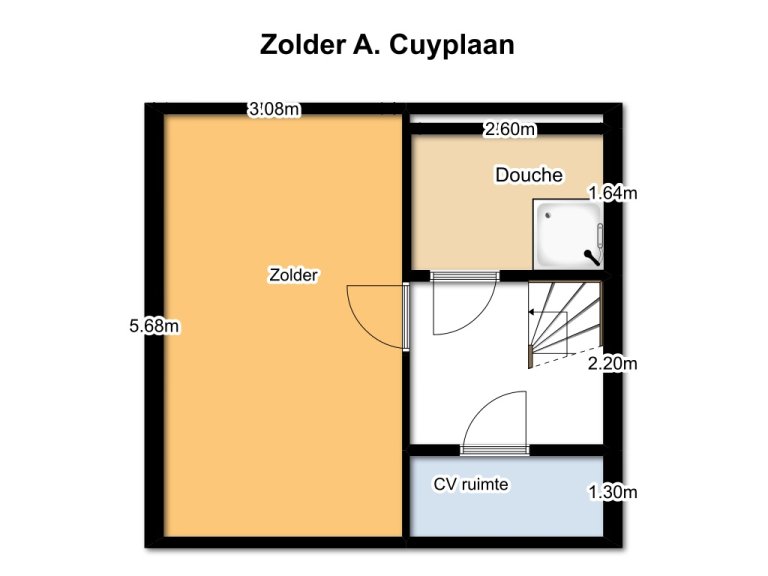 Plattegrond 3 van 3, Cuyplaan, Aelbert 21, HENDRIK-IDO-AMBACHT