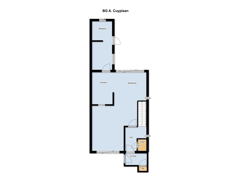 Plattegrond 1 van 3, Cuyplaan, Aelbert 21, HENDRIK-IDO-AMBACHT