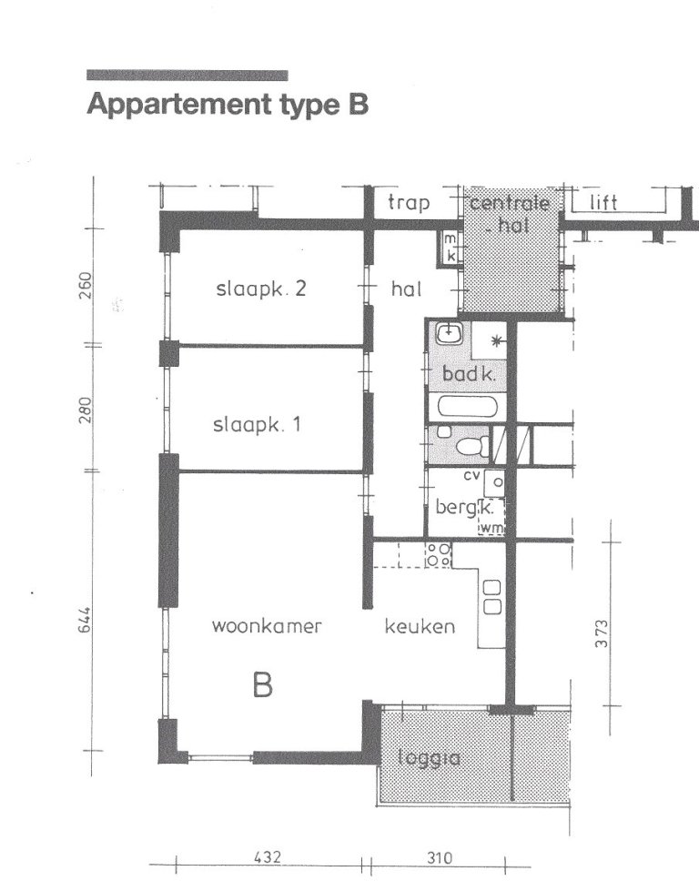 Plattegrond 1 van 1, Klompehoeve, Marga 40, WADDINXVEEN
