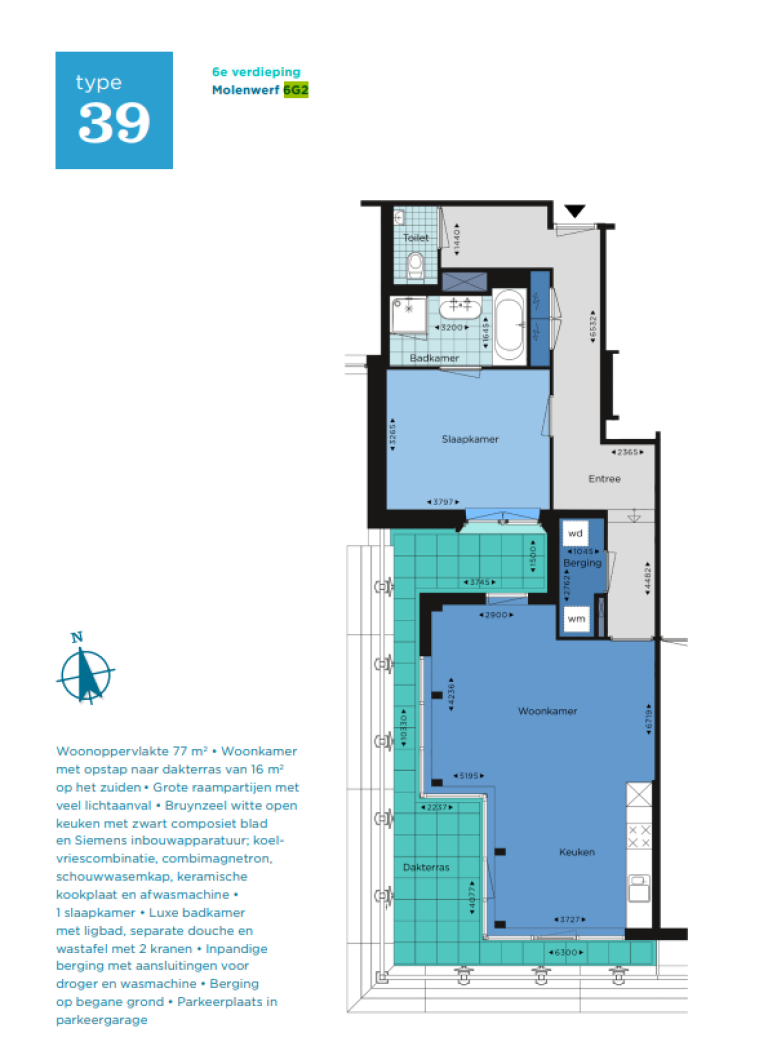 Plattegrond 1 van 1, Molenwerf + PPL 157 6 G2, AMSTERDAM