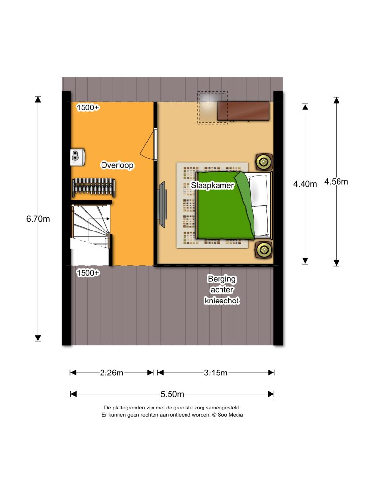 Plattegrond 1 van 3, Saturnushof 2, Maarn