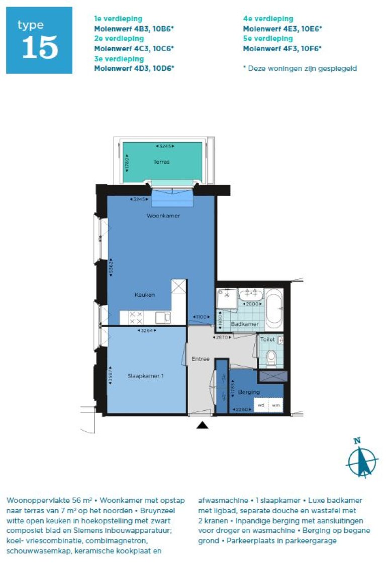 Plattegrond 1 van 1, Molenwerf + PPL 259 4 E3, AMSTERDAM