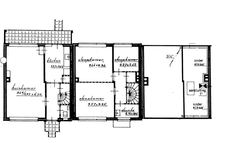 Plattegrond 1 van 1, Hooimade 13, Prinsenbeek