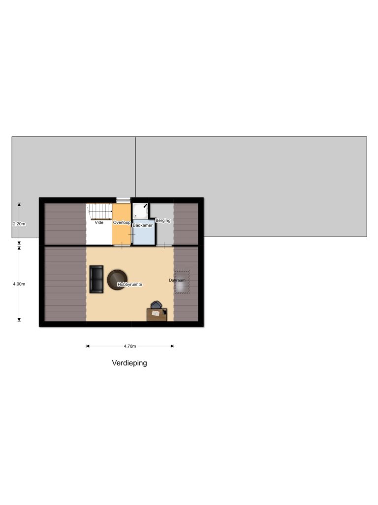 Plattegrond 2 van 2, Schipbeekstraat 32, EINDHOVEN